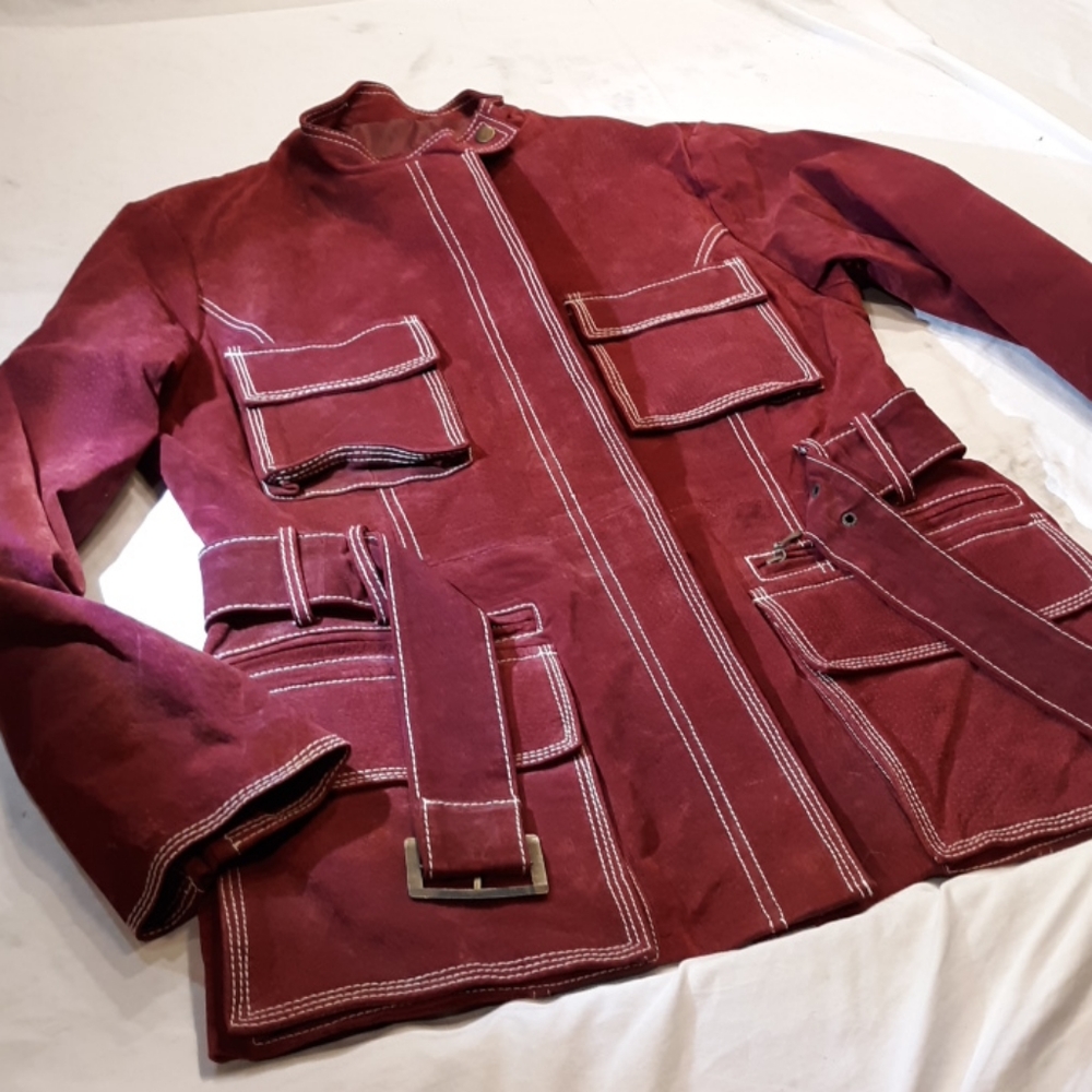 100%Burgandy 1X leather
